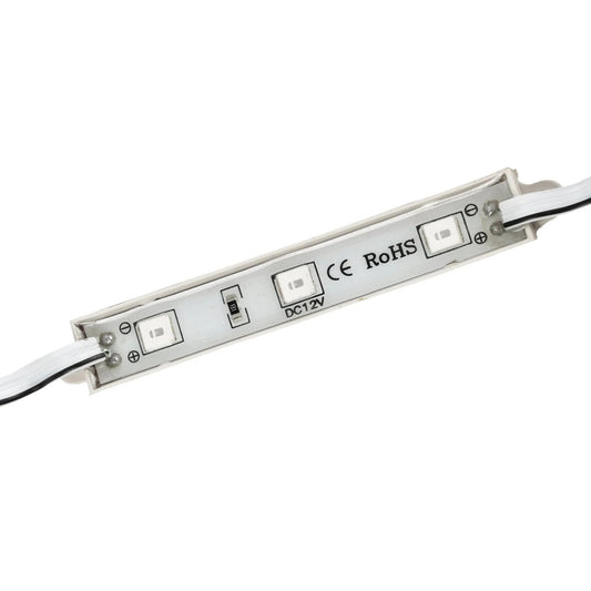 MODULARI 73703 Module LED 0.8W 64lm 120° DC 12V Αδιάβροχο IP65 3 x SMD5050 Chip Κόκκινο Dimmable - Μ8.6 x Π1.2 x Υ0.5cm - Πακέτο 20 Τεμαχίων
