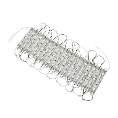MODULARI 73703 Module LED 0.8W 64lm 120° DC 12V Αδιάβροχο IP65 3 x SMD5050 Chip Κόκκινο Dimmable - Μ8.6 x Π1.2 x Υ0.5cm - Πακέτο 20 Τεμαχίων