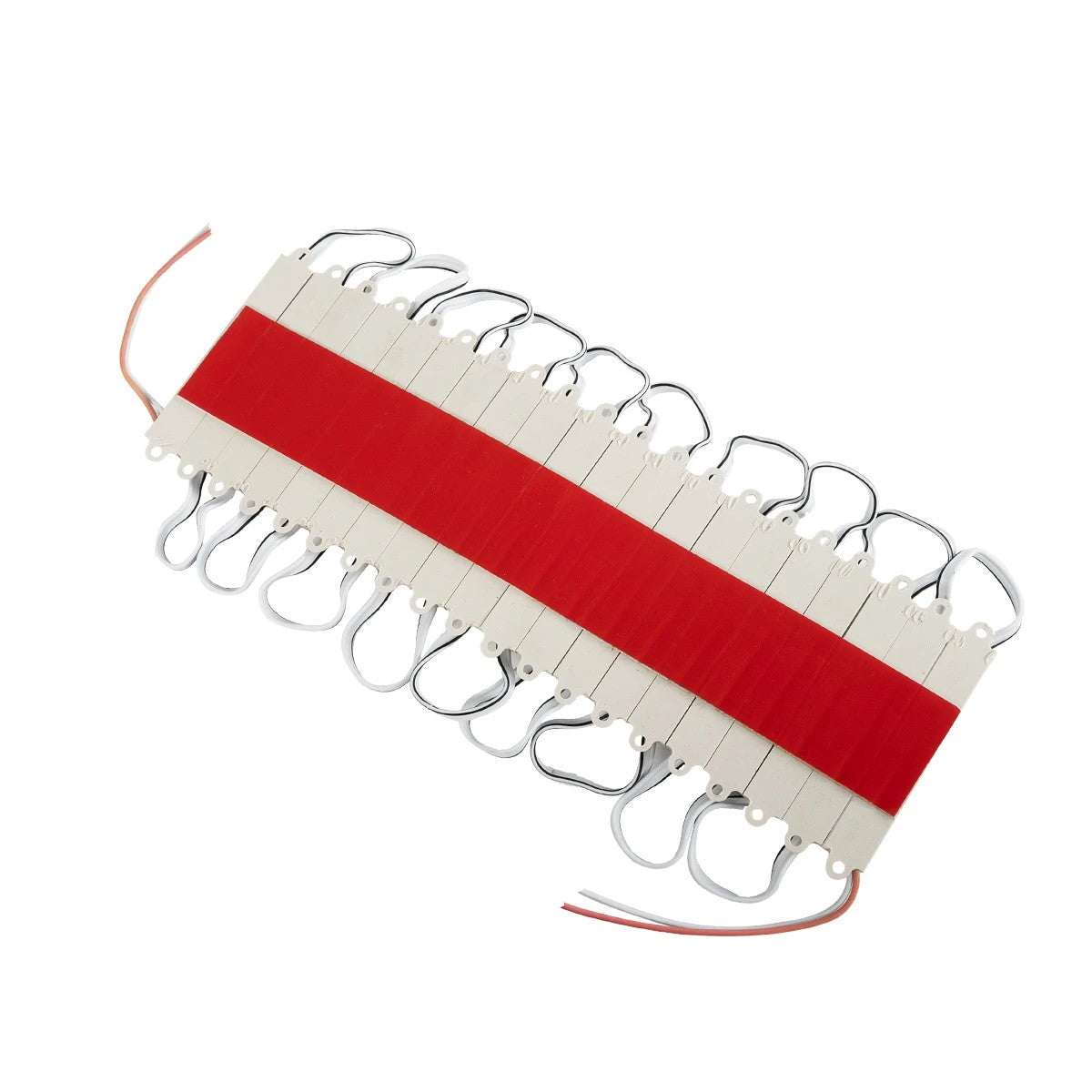 MODULARI 73703 Module LED 0.8W 64lm 120° DC 12V Αδιάβροχο IP65 3 x SMD5050 Chip Κόκκινο Dimmable - Μ8.6 x Π1.2 x Υ0.5cm - Πακέτο 20 Τεμαχίων