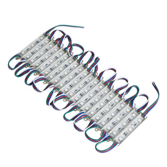 73706 20 Τεμάχια x LED Modules 3 x SMD 5050 0.8W 50lm DC 12V - Αδιάβροχο IP66 - RGB