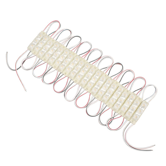 73710 20 Τεμάχια x LED Modules 3 x SMD 3030 LUMILED LUXEON CHIP 1W 120lm DC 12V Αδιάβροχο IP67 Θερμό Λευκό 3000K