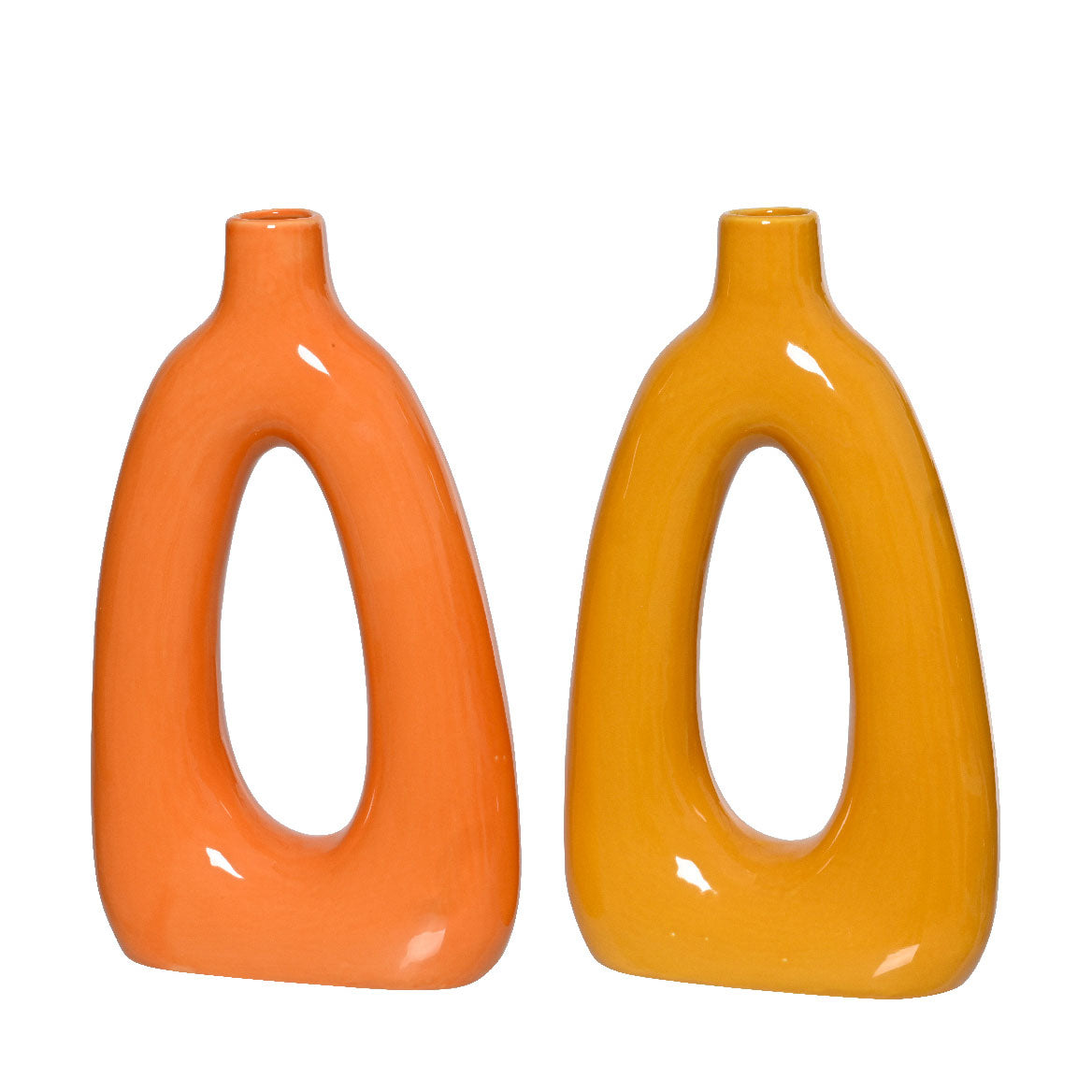 Βάζο Πορσελάνης 19x7x32 Κροκί