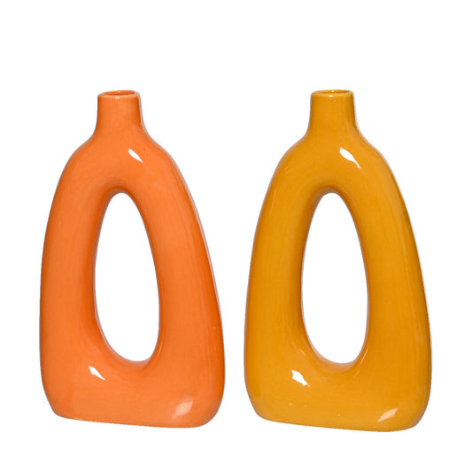 Βάζο Πορσελάνης 19x7x32 Κροκί