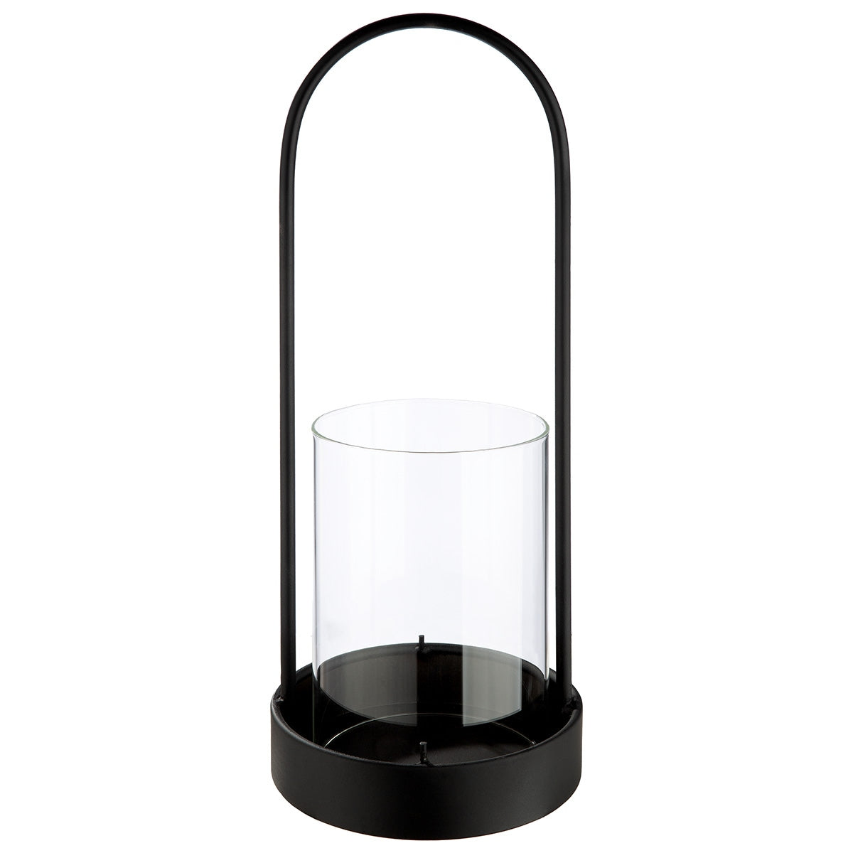 Φανάρι Κυλινδρικό Μεταλλικό Μαύρο 13x13x33