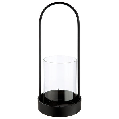 Φανάρι Κυλινδρικό Μεταλλικό Μαύρο 13x13x33