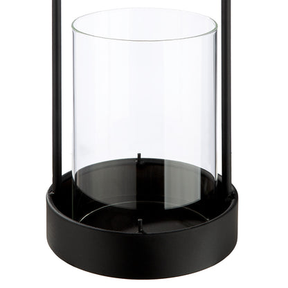 Φανάρι Κυλινδρικό Μεταλλικό Μαύρο 15x15x39