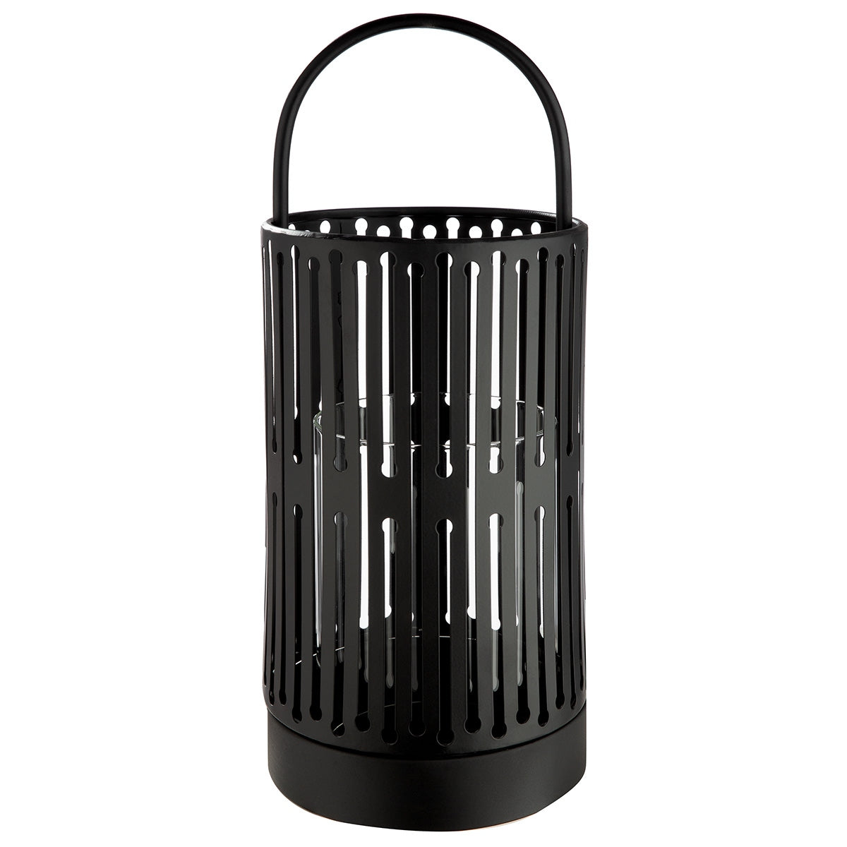 Φανάρι Κυλινδρικό Μεταλλικό Μαύρο 15x15x39