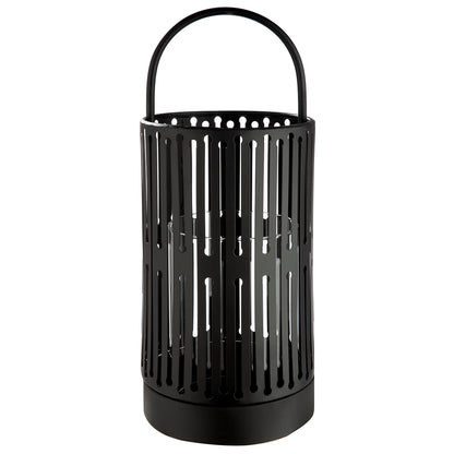 Φανάρι Κυλινδρικό Μεταλλικό Μαύρο 15x15x39