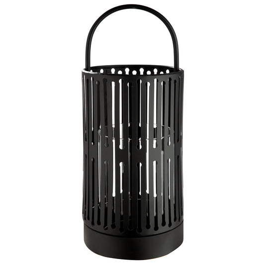 Φανάρι Κυλινδρικό Μεταλλικό Μαύρο 15x15x39