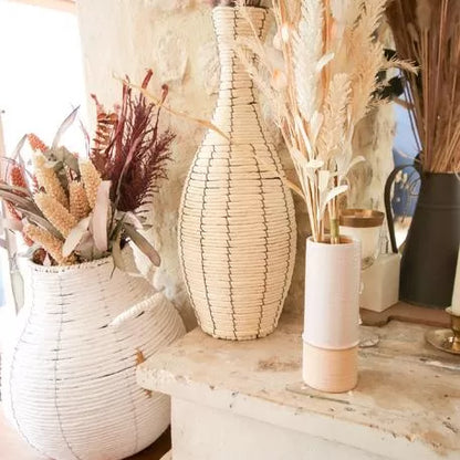 Βάζο Δίχρωμο 7x7x19