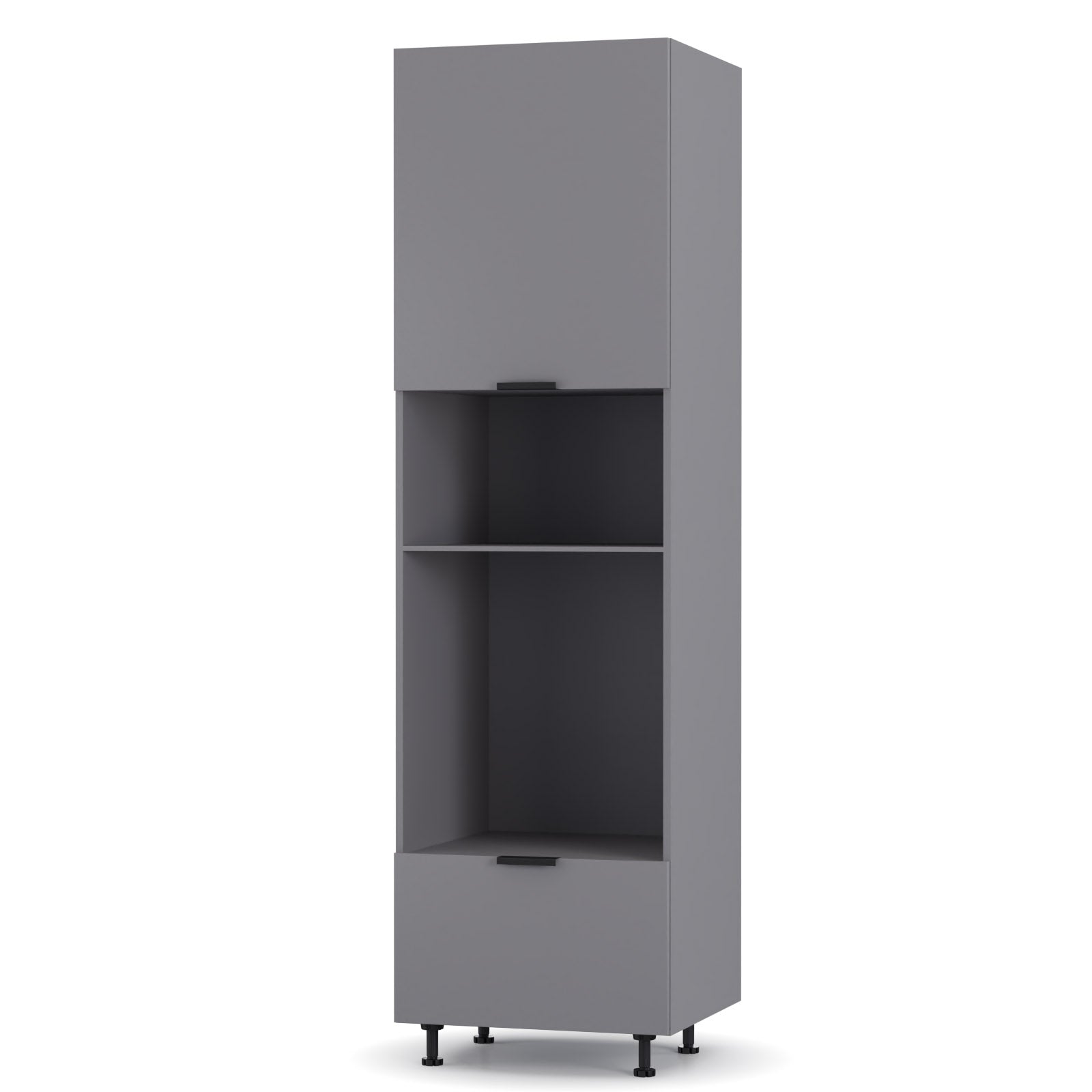 Craft Στήλη Κουζίνας Γραφίτη 60x57x214