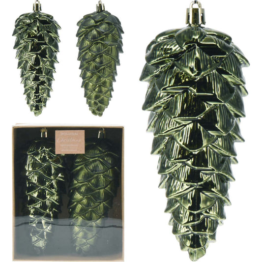 Κουκουνάρι Κρεμαστό Πλαστικό 14εκ S/2