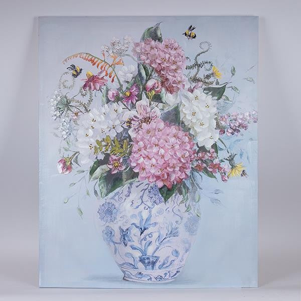 ΠΙΝΑΚΑΣ ΚΑΜΒΑΣ ΒΑΖΟ ΜΕ ΛΟΥΛΟΥΔΙΑ ΠΟΛΥΧΡΩΜΟΣ 80x3x100