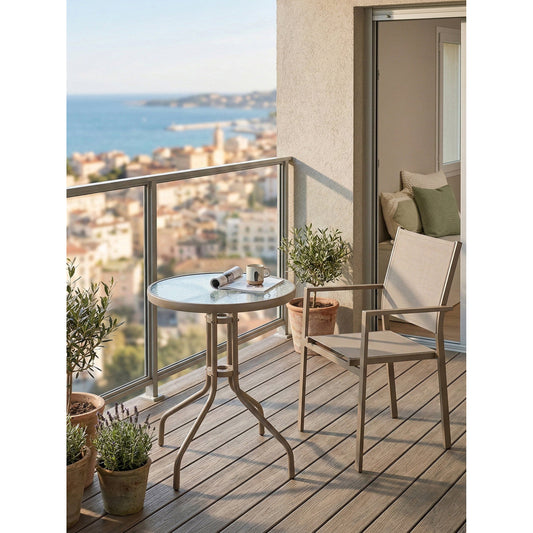 Τραπέζι Weston Καφέ 60x60x70