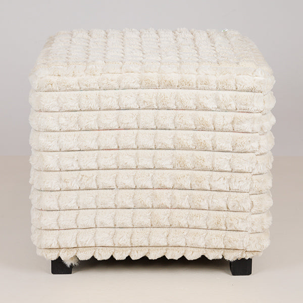 ΣΚΑΜΠΟ ΒΕΛΟΥΔΟ ΛΕΥΚΟ ΞΥΛΙΝΑ ΠΟΔΙΑ 42x42x40