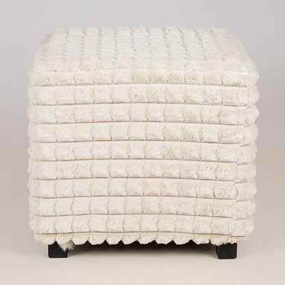 ΣΚΑΜΠΟ ΒΕΛΟΥΔΟ ΛΕΥΚΟ ΞΥΛΙΝΑ ΠΟΔΙΑ 42x42x40