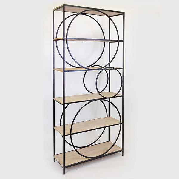 ΡΑΦΙΕΡΑ ΜΕΤΑΛΛΙΚΗ ΜΑΥΡΗ 80x33x180