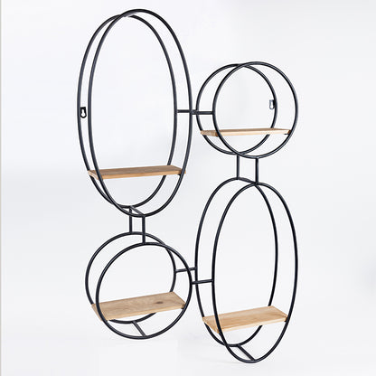 ΡΑΦΙ ΤΟΙΧΟΥ ΜΕΤΑΛΛΙΚΟ ΜΑΥΡΟ 56.5x12x92