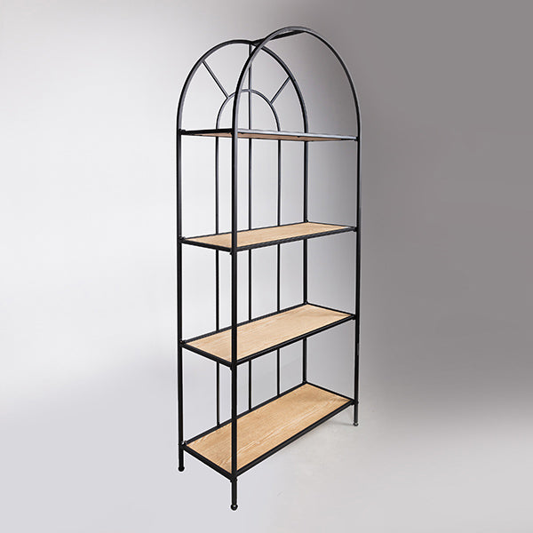 ΡΑΦΙΕΡΑ ΜΕΤΑΛΛΙΚΗ ΜΑΥΡΗ 70x28x161