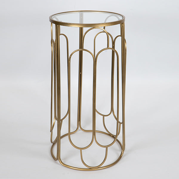 ΤΡΑΠΕΖΑΚΙΑ ΒΟΗΘΗΤΙΚΑ ΜΕΤΑΛΛΙΚΑ ΧΡΥΣΑ ΣΕΤ 2 ΤΜΧ S:31x31x30 L:36x36x70