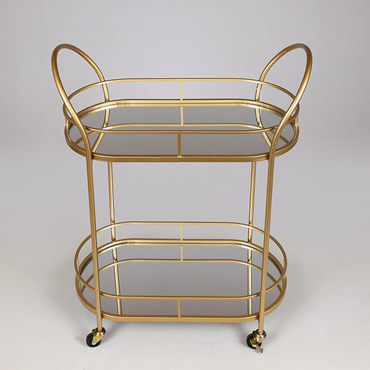 ΤΡΟΛΕΙ ΜΕΤΑΛΛΙΚΟ ΧΡΥΣΟ ΜΕ ΚΑΘΡΕΦΤΗ ΚΑΙ ΡΟΔΑΚΙΑ 60x31x80