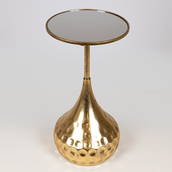 ΒΟΗΘΗΤΙΚΟ ΤΡΑΠΕΖΑΚΙ ΜΕΤΑΛΛΙΚΟ ΧΡΥΣΟ ΜΕ ΚΑΘΡΕΦΤΗ 39x39x67