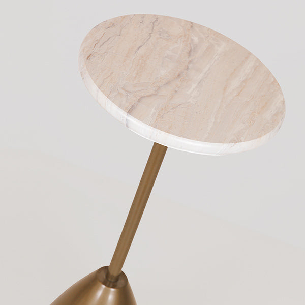 ΤΡΑΠΕΖΙ ΜΕΤΑΛΛΙΚΟ ΧΡΥΣΟ - ΛΕΥΚΟ 35x35x52