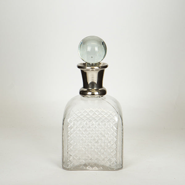 ΚΑΡΑΦΑ ΓΥΑΛΙΝΗ - ΜΕΤΑΛΛΙΚΗ ΑΣΗΜΙ 10x10x23