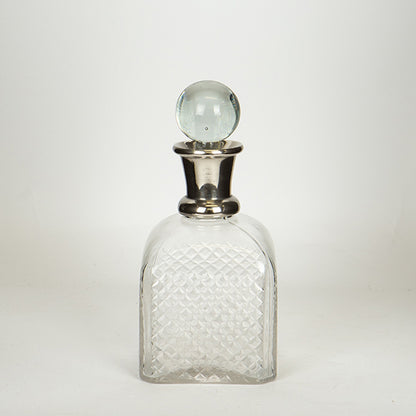 ΚΑΡΑΦΑ ΓΥΑΛΙΝΗ - ΜΕΤΑΛΛΙΚΗ ΑΣΗΜΙ 10x10x23