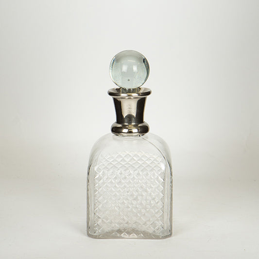 ΚΑΡΑΦΑ ΓΥΑΛΙΝΗ - ΜΕΤΑΛΛΙΚΗ ΑΣΗΜΙ 10x10x23