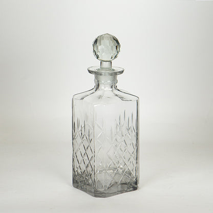 ΚΑΡΑΦΑ ΓΥΑΛΙΝΗ - ΜΕΤΑΛΛΙΚΗ ΑΣΗΜΙ 9x9x26