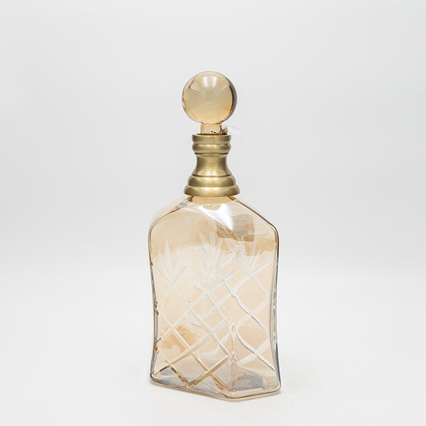 ΚΑΡΑΦΑ ΓΥΑΛΙΝΗ - ΜΕΤΑΛΛΙΚΗ ΜΕΛΙ 29x8x13.5