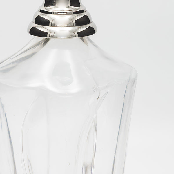 ΚΑΡΑΦΑ ΓΥΑΛΙΝΗ - ΜΕΤΑΛΛΙΚΗ ΑΣΗΜΙ 10x10x33