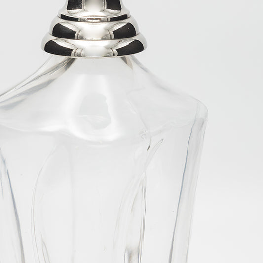 ΚΑΡΑΦΑ ΓΥΑΛΙΝΗ - ΜΕΤΑΛΛΙΚΗ ΑΣΗΜΙ 10x10x33