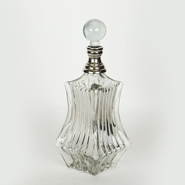 ΚΑΡΑΦΑ ΓΥΑΛΙΝΗ - ΜΕΤΑΛΛΙΚΗ ΑΣΗΜΙ 11x11x33