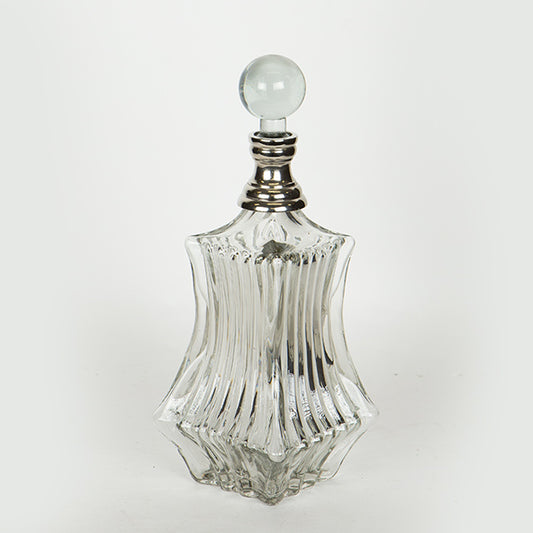 ΚΑΡΑΦΑ ΓΥΑΛΙΝΗ - ΜΕΤΑΛΛΙΚΗ ΑΣΗΜΙ 11x11x33