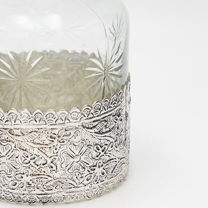 ΚΑΡΑΦΑ ΓΥΑΛΙΝΗ - ΜΕΤΑΛΛΙΚΗ ΑΣΗΜΙ 13x13x26