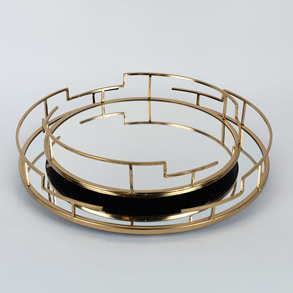 S/2 ΔΙΣΚΟΙ ΜΕΤΑΛΛΙΚΟΙ ΜΕ ΚΑΘΡΕΦΤΗ ΧΡΥΣΟΙ 31x31x6 39x39x6