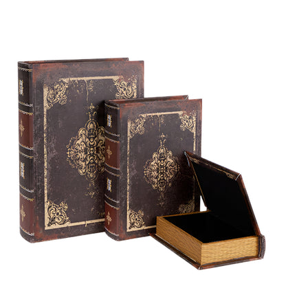 S/3 ΚΟΥΤΙΑ ΞΥΛΙΝΑ ΚΑΦΕ 32x23x7 25x18x6 18x13x4