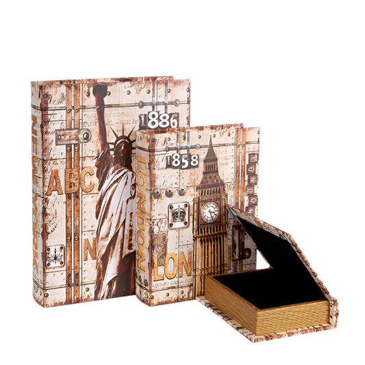 S/3 ΚΟΥΤΙΑ ΞΥΛΙΝΑ ΚΑΦΕ 32x23x7 25x18x6 18x13x4