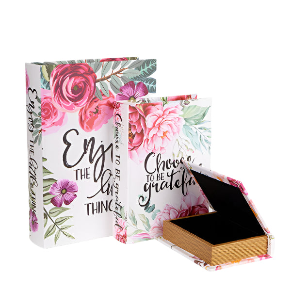 S/3 ΚΟΥΤΙΑ ΞΥΛΙΝΑ ΛΟΥΛΟΥΔΙΑ 32x23x7 25x18x6 18x13x4