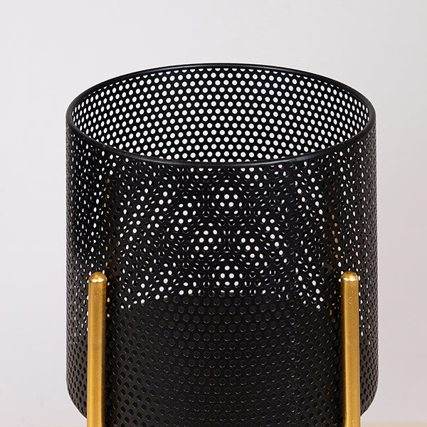 S/2 ΚΑΣΠΩ ΜΕΤΑΛΛΙΚΟ ΜΑΥΡΟ-ΧΡΥΣΟ 29x29x60/25x25x54