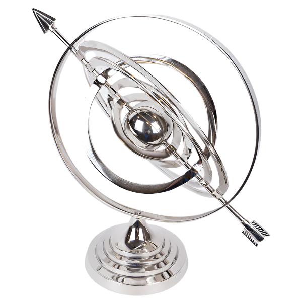 ΔΙΑΚΟΣΜΗΤΙΚΟ ΕΠΙΤΡΑΠΕΖΙΟ ARMILLARY ΑΣΗΜΙ 42x33x42