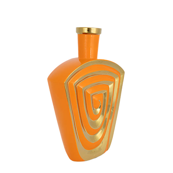 ΒΑΖΟ ΚΕΡΑΜΙΚΟ ΠΟΡΤΟΚΑΛΙ-ΧΡΥΣΟ 24x10x38