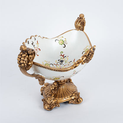 ΦΟΝΤΑΝΙΕΡΑ ΠΟΡΣΕΛΑΝΙΝΗ ΜΕ ΠΟΛΥΡΕΖΙΝ ΛΕΥΚΗ - ΧΡΥΣΗ 35x20x23