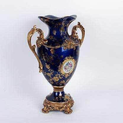 ΒΑΖΟ ΠΟΡΣΕΛΑΝΙΝΟ ΜΕ ΠΟΛΥΡΕΖΙΝ ΜΠΛΕ 34.5x20x48