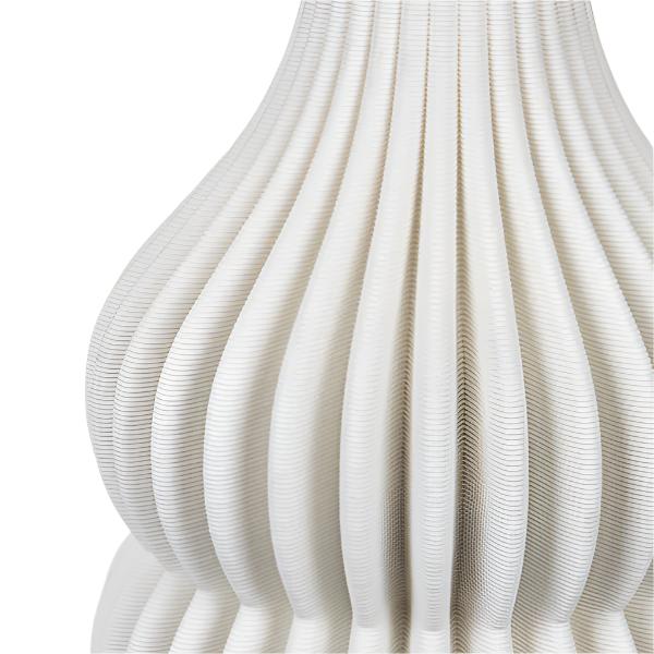 ΒΑΖΟ ΠΟΡΣΕΛΑΝΙΝΟ 3D ΛΕΥΚΟ 17.5x17.5x35.5