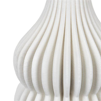 ΒΑΖΟ ΠΟΡΣΕΛΑΝΙΝΟ 3D ΛΕΥΚΟ 17.5x17.5x35.5