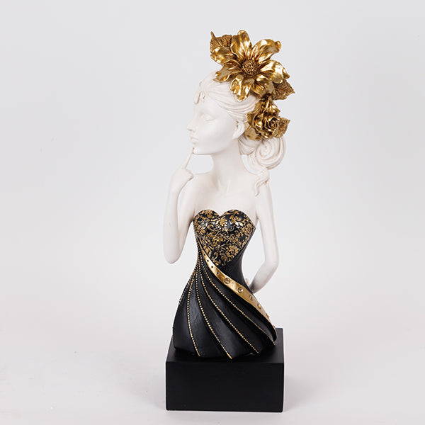 ΔΙΑΚΟΣΜΗΤΙΚΟ ΓΛΥΠΤΟ ΓΥΝΑΙΚΑ ΜΕ ΛΟΥΛΟΥΔΙ ΜΑΥΡΟ-ΛΕΥΚΟ-ΧΡΥΣΟ 15x11x43