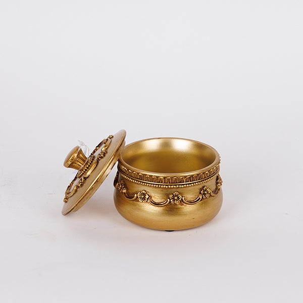 ΔΙΑΚΟΣΜΗΤΙΚΟ ΚΟΥΤΙ ΠΟΛΥΡΕΖΙΝ ΧΡΥΣΟ 10.2x10.2x8.7